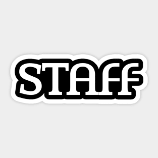 Staff Sticker